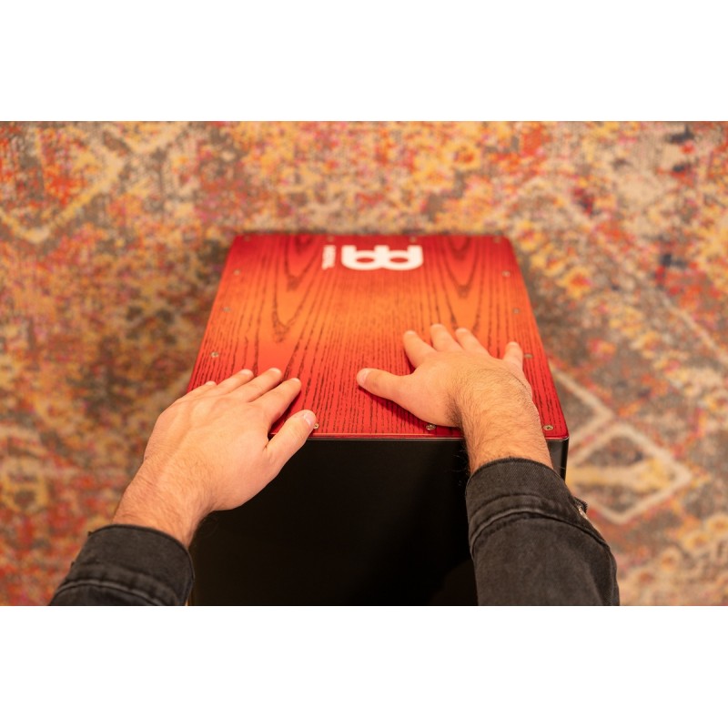 Meinl Percussion MCAJ100BK-TRF - Cajon "Tango Red Fade" - 10