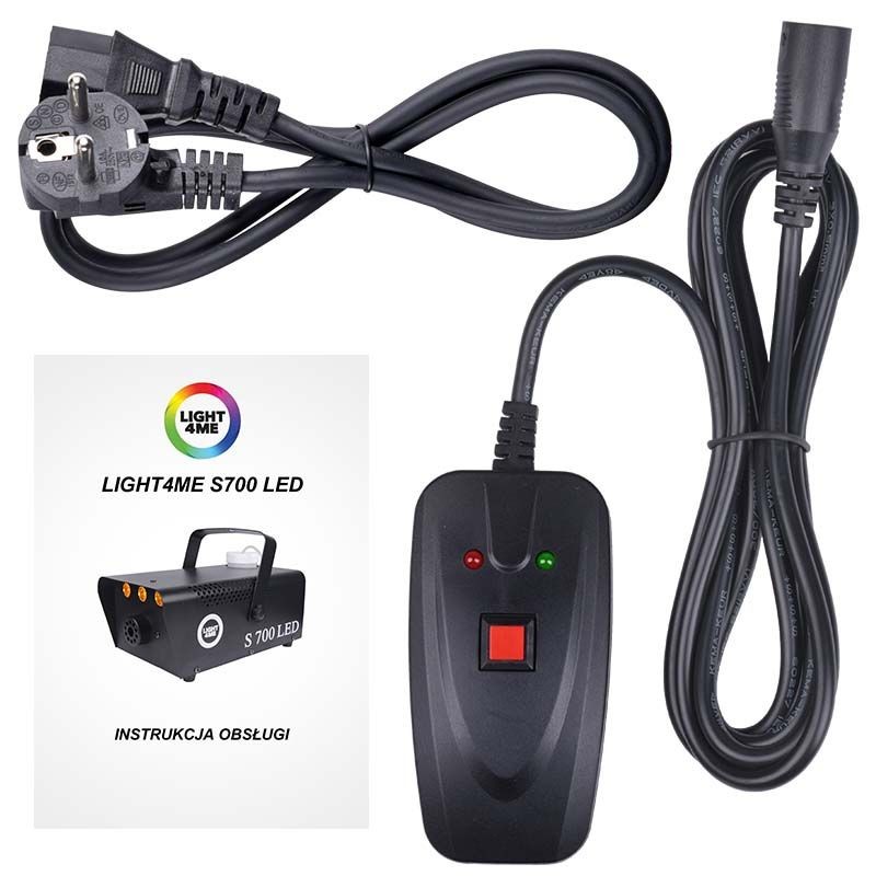 Light4Me S 700W LED Wytwornica Dymu Mgły Pilot Efekt Led - 7