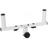 OMNITRONIC GBE-1 Stand Adapter white - Uchwyt do montażu dwóch głośników na stojaku - 1