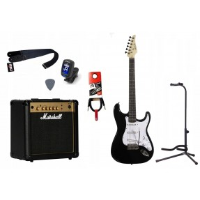 Gitara Elektryczna + Wzmacniacz 15W Kabel Zestaw 1015 - 1