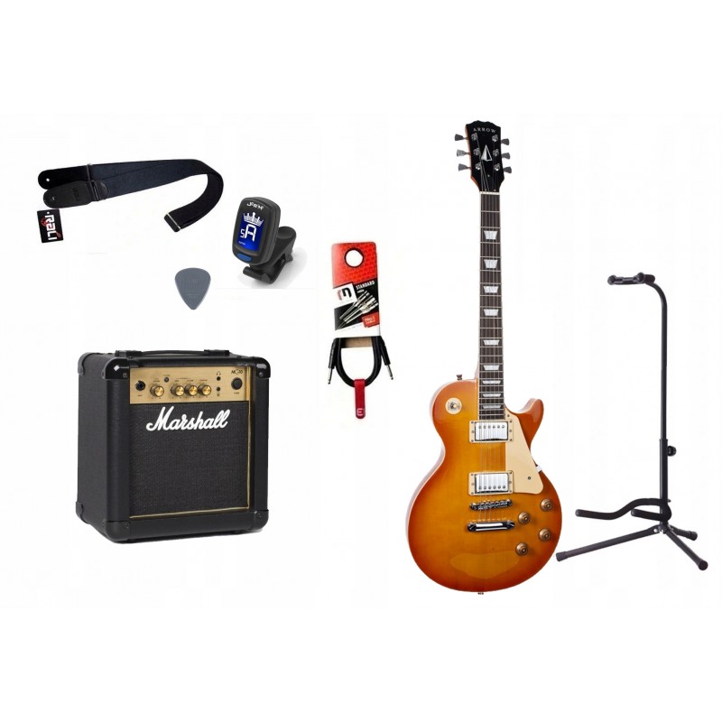 Gitara Elektryczna + Wzmacniacz 10W Kabel Zestaw 1033 - 1