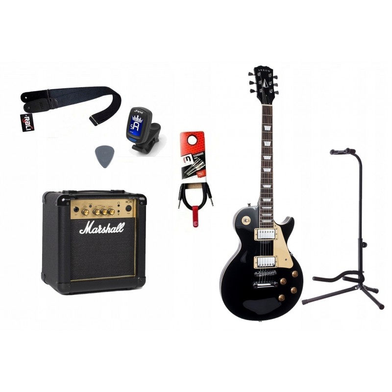 Gitara Elektryczna + Wzmacniacz 10W Kabel Zestaw 1034 - 1