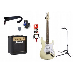 Gitara Elektryczna + Wzmacniacz 10W Kabel Zestaw 1040 - 1