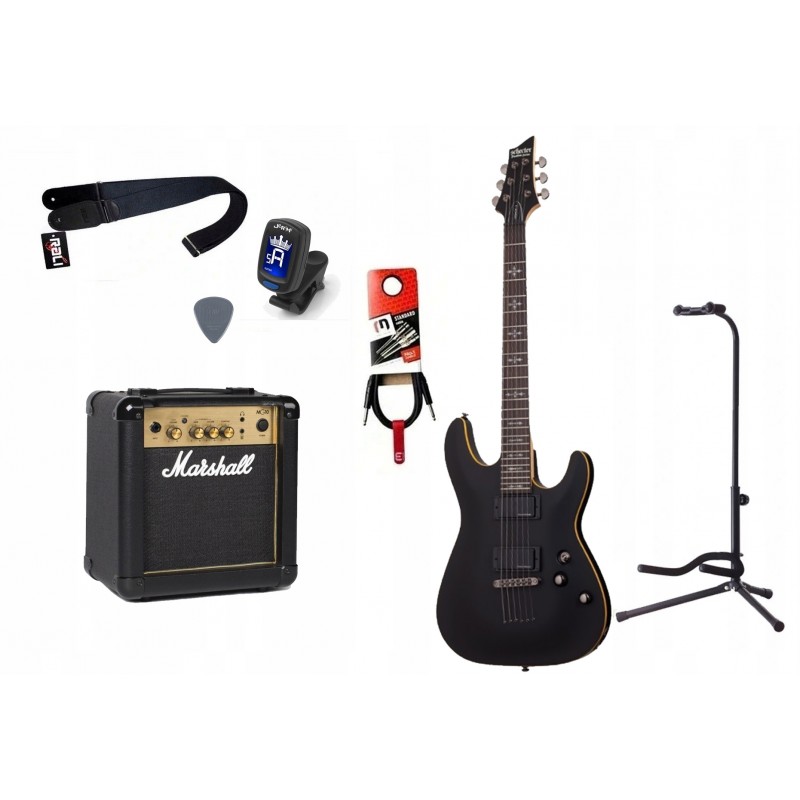 Gitara Elektryczna + Wzmacniacz 10W Kabel Zestaw 1028 - 1