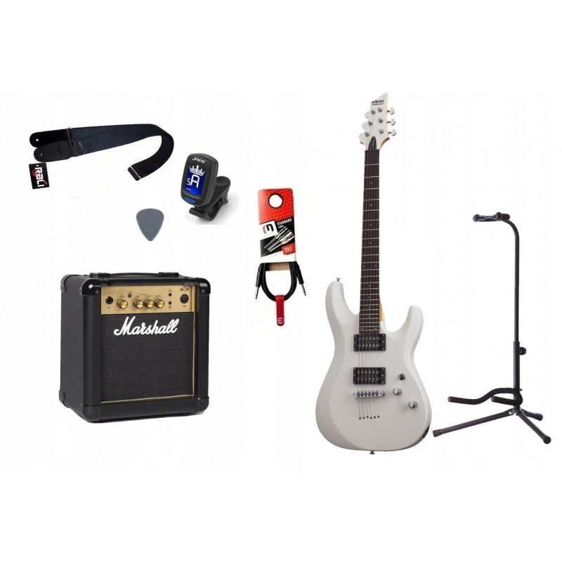 Gitara Elektryczna + Wzmacniacz 10W Kabel Zestaw 1029 - 1