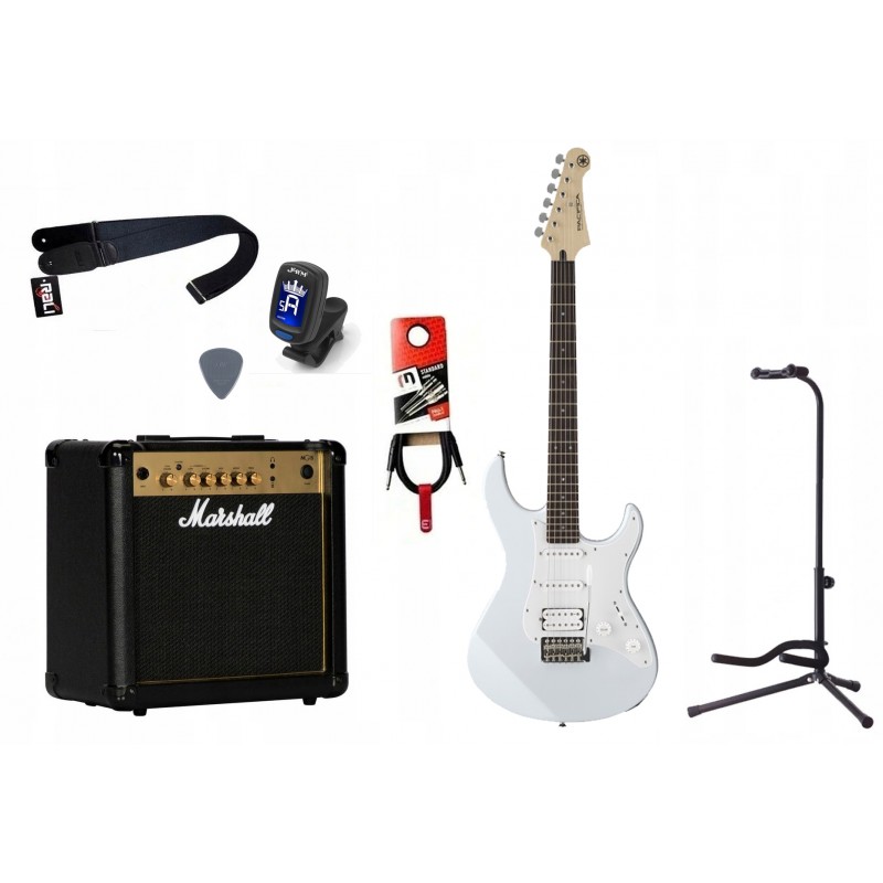 Gitara Elektryczna + Wzmacniacz 15W Kabel Zestaw 1011 - 1