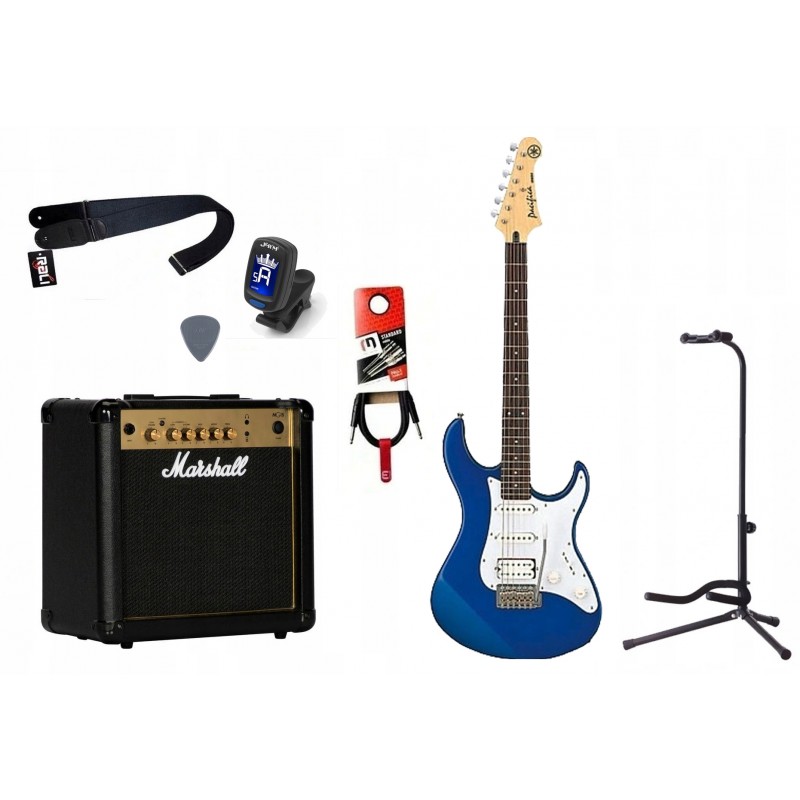 Gitara Elektryczna + Wzmacniacz 15W Kabel Zestaw 1012 - 1