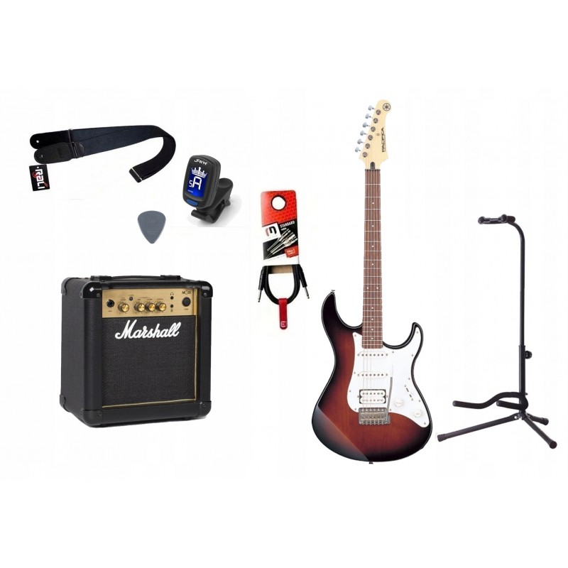 Gitara Elektryczna + Wzmacniacz 10W Kabel Zestaw 1023 - 1