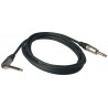 RockCable RCL 30253 D6 - Kątowy kabel instrumentalny (6.3 mm), 3 m - czarny - 2