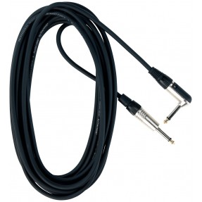 RockCable RCL 30256 D6 - Kątowy kabel instrumentalny (6.3 mm), 6 m - czarny - 1