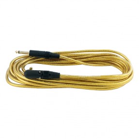 RockCable RCL 30256 D6 GOLD - Kątowy kabel instrumentalny (6.3 mm), 6 m - złoty - 1