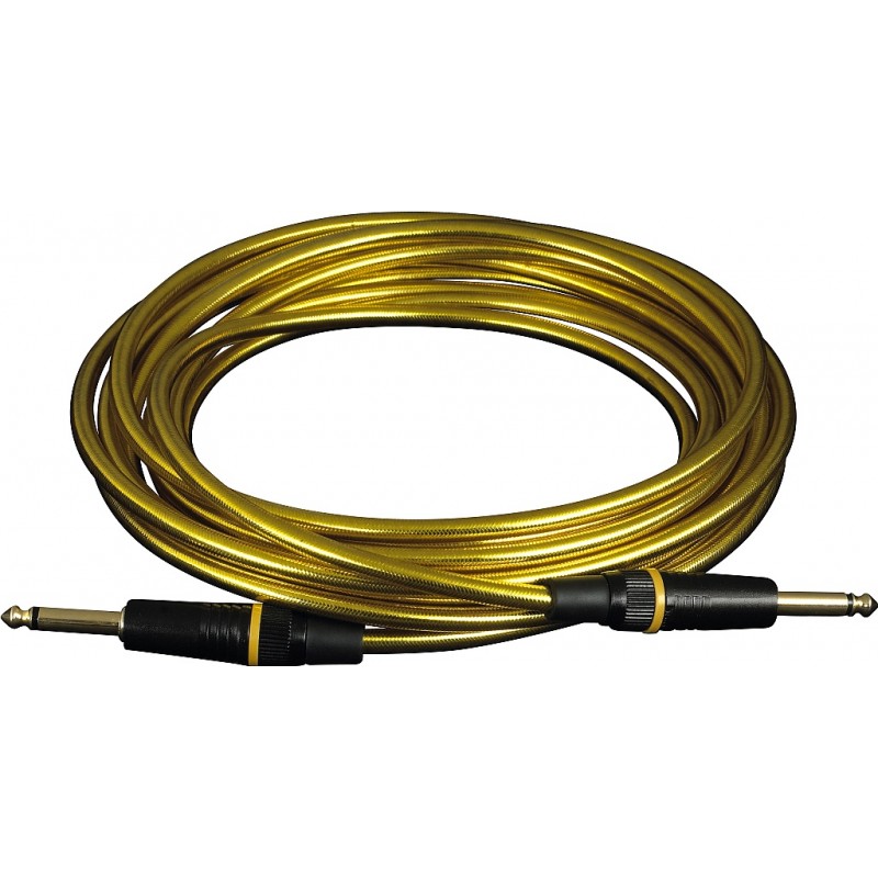 RockCable RCL 30203 D6 GOLD - Kabel instrumentalny (6.3 mm), 3 m - złoty - 2