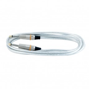 RockCable RCL 30203 D6 SILVER - Kabel instrumentalny (6.3 mm), 3 m - srebrny - 1