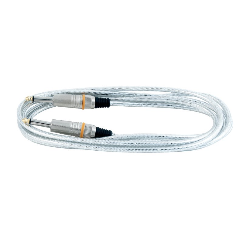 RockCable RCL 30203 D6 SILVER - Kabel instrumentalny (6.3 mm), 3 m - srebrny - 1