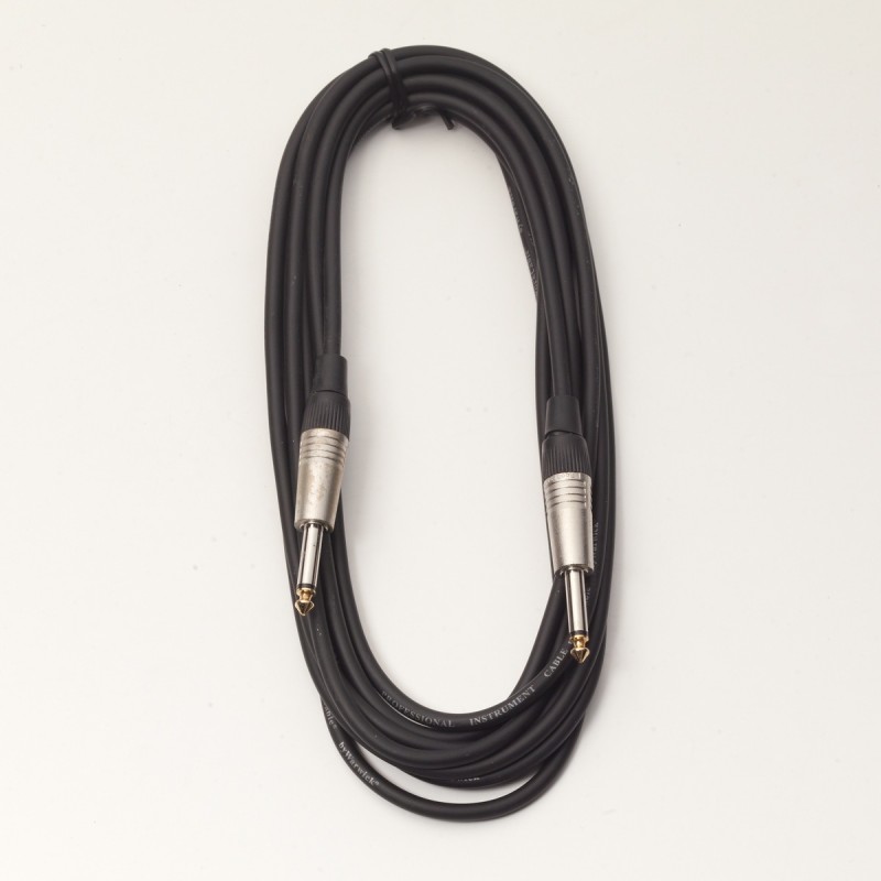 RockCable RCL 30205 D6 - Kabel instrumentalny (6.3 mm), 5 m - czarny - 1