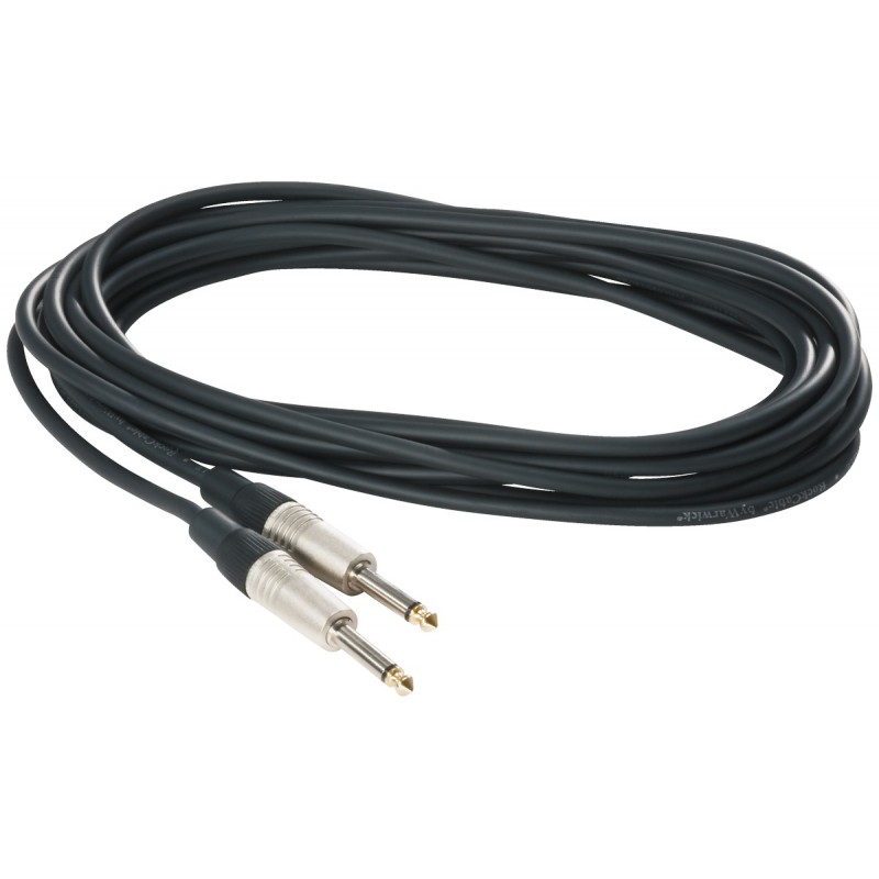 RockCable RCL 30206 D6 - Kabel instrumentalny (6.3 mm), 6 m - czarny - 1