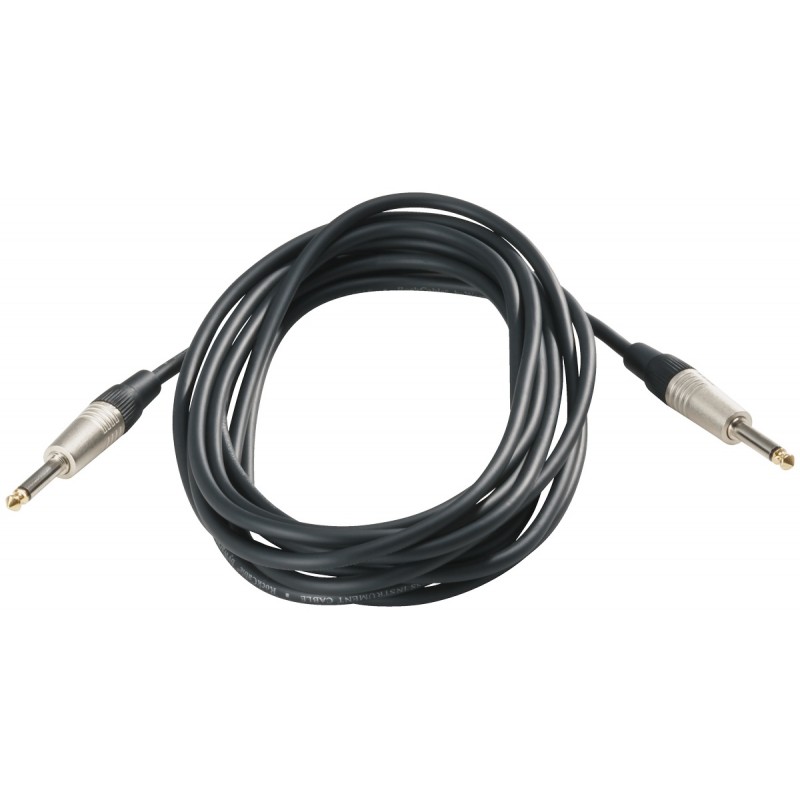 RockCable RCL 30206 D6 - Kabel instrumentalny (6.3 mm), 6 m - czarny - 2