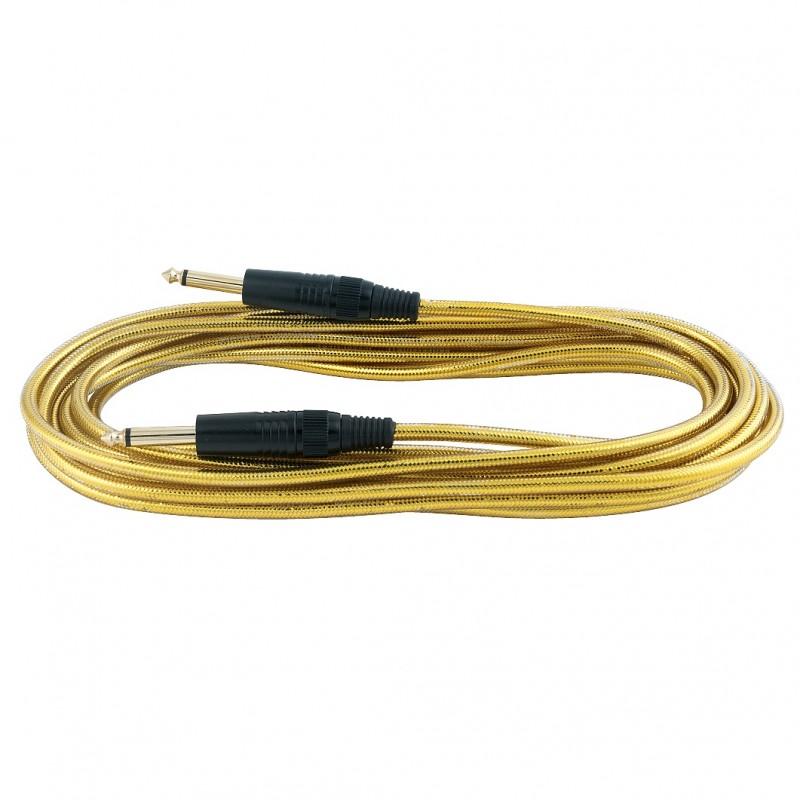 RockCable RCL 30206 D6 GOLD - Kabel instrumentalny (6.3 mm), 6 m - złoty - 1