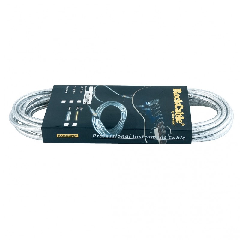 RockCable RCL 30206 D6 SILVER - Kabel instrumentalny (6.3 mm), 6 m - srebrny - 2