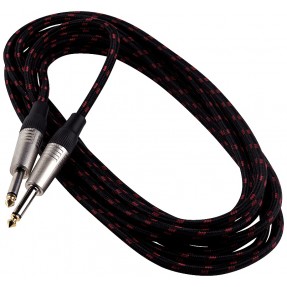 RockCable RCL 30209 TC C/BLACK - Kabel instrumentalny (6.3 mm), 9 m - czarny tweed - 1