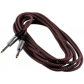 RockCable RCL 30209 TC H/BEIGE - Kabel instrumentalny (6.3 mm), 9 m - bordo tweed - 1