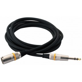 RockCable RCL 30390 D6 M BA - Kabel mikrofonowy XLR / TRS (6.3 mm) - 10 m - 1