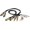 RockCable RCL 30382 D6 M - Kabel mikrofonowy XLR / TS (6.3 mm) - 0.5 m - 1