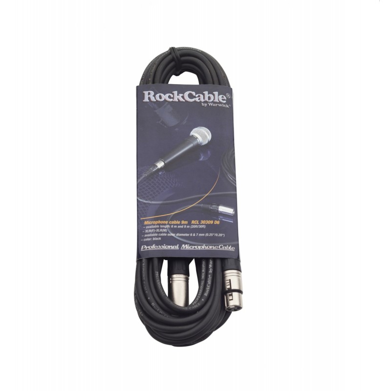 RockCable RCL 30309 D6 - Kabel mikrofonowy XLR / XLR - 9 m - 2