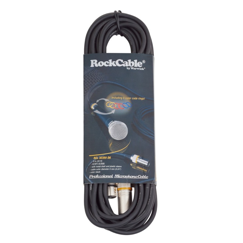 RockCable RCL 30359 D6 - Kabel mikrofonowy XLR / XLR - 9 m - 3