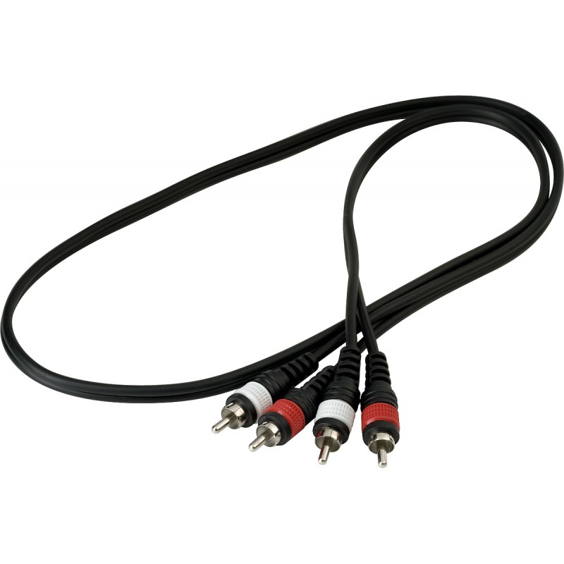 RockCable RCL 20941 D4 - Kabel Patch (2 x RCA - 2 x RCA) - 1 m - 2