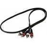 RockCable RCL 20941 D4 - Kabel Patch (2 x RCA - 2 x RCA) - 1 m - 2