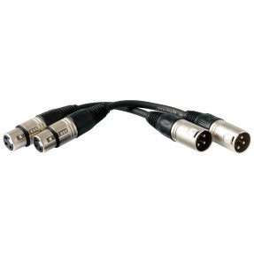 RockCable RCL 30150 D6 - Kabel Patch (XLR - XLR) - 15 cm - 1