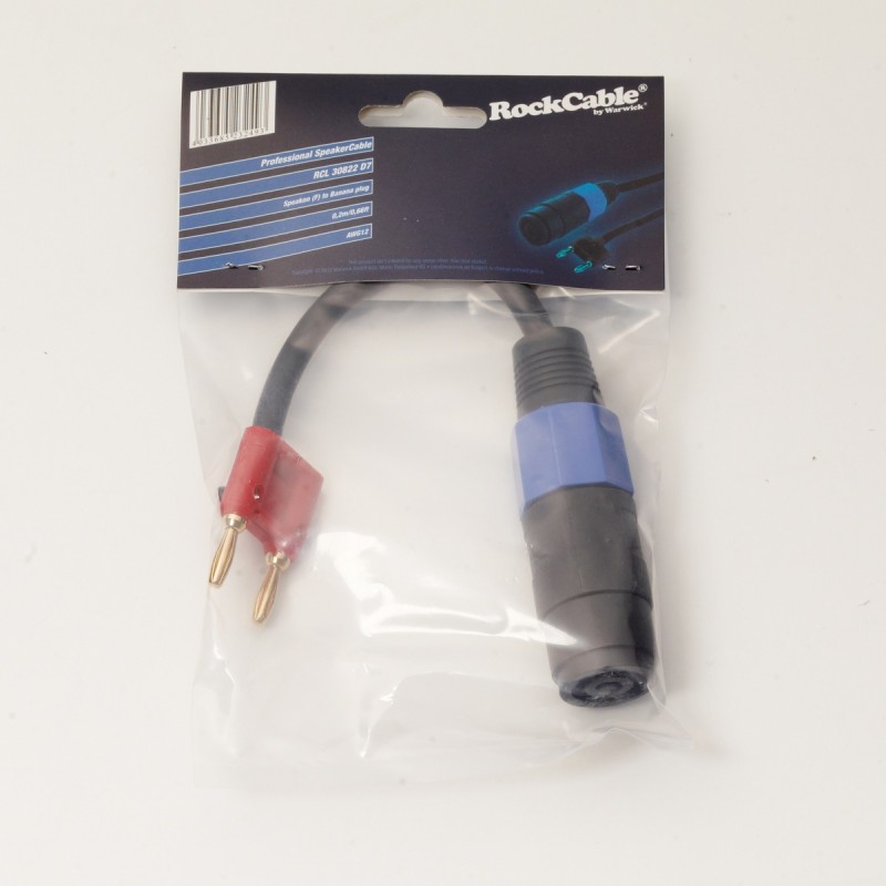 RockCable RCL 30822 D7 - Kabel głośnikowy - 20 cm - 2