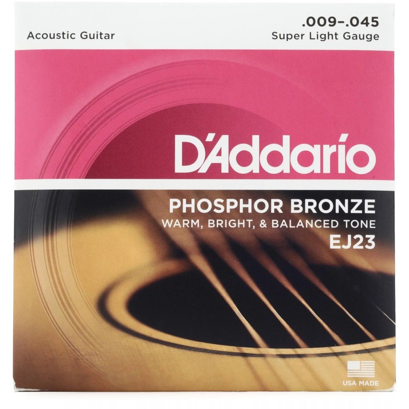 D'Addario EJ23 Phosphor Bronze Acoustic 09-45 - struny do akustyka - 1