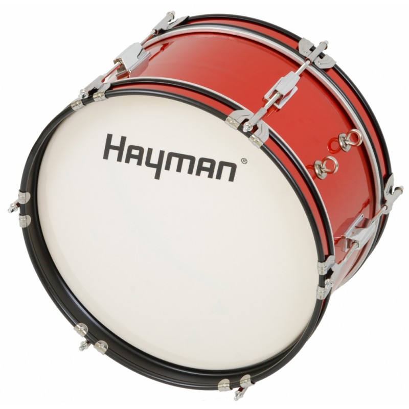 Hayman JMDR-1607 - bęben basowy marszowy 16x7″ z nosidłem - 2