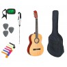 Gitara Klasyczna 3/4 + Pokrowiec + Tuner + Kostki Zestaw 004 - 1