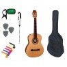 Gitara Klasyczna 3/4 + Pokrowiec + Tuner + Kostki Zestaw 008 - 1