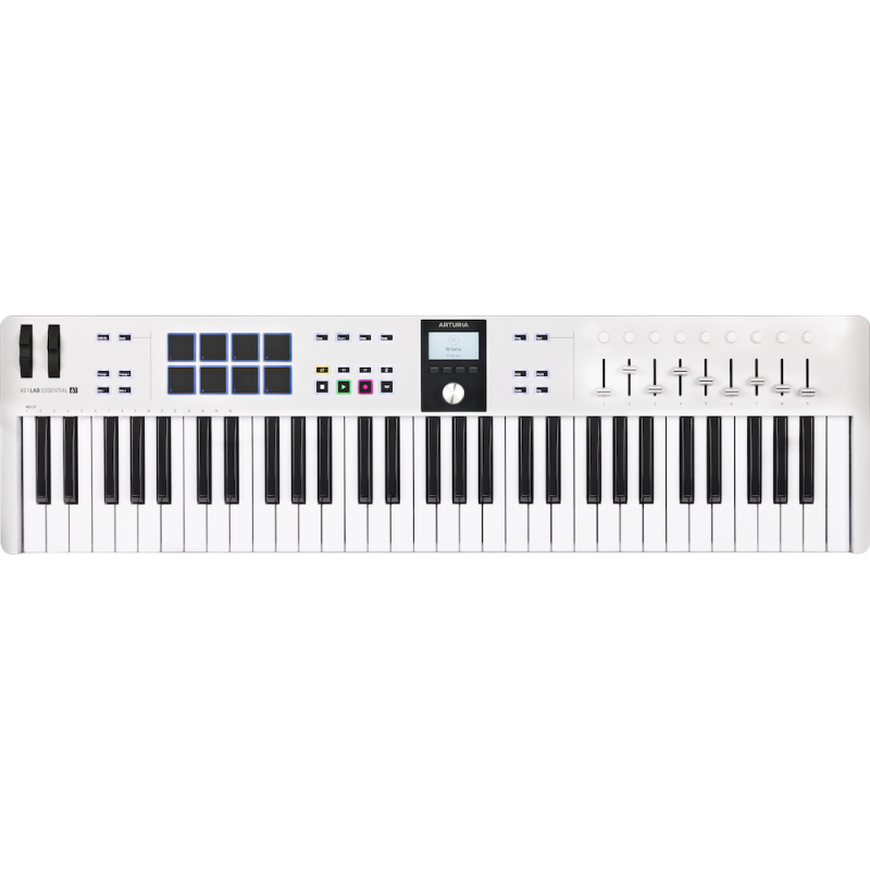 Arturia KeyLab Essential 61 mk3 White - klawiatura MIDI USB - 1