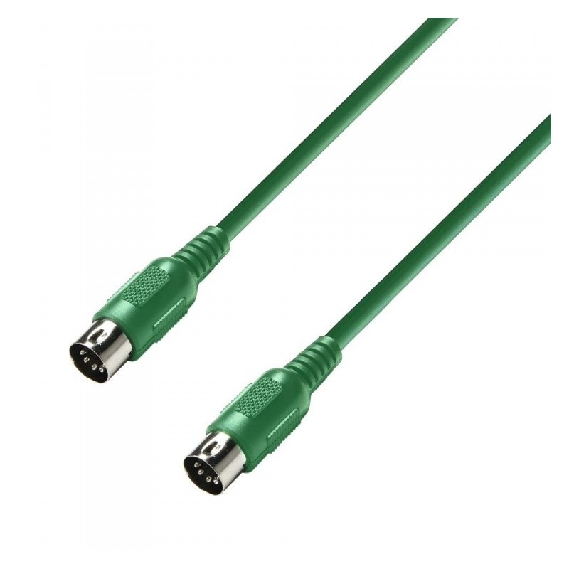 ADAM HALL K3MIDI0075GRN - kabel midi 0,75 m