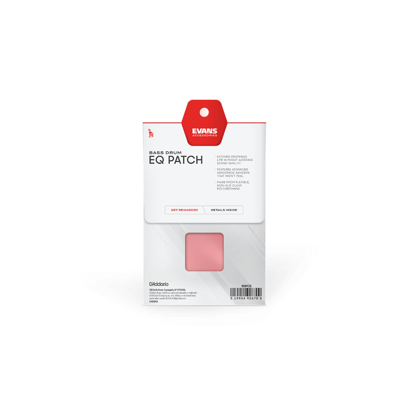 Evans EQ Clear Plastic Bass Drum Double Patch - łatka - 2