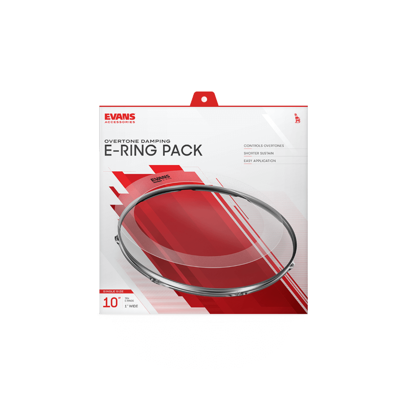 Evans 2 Inch E-Ring 10 Pack, 14 Inch - obręcz do kontroli overtonów - 3