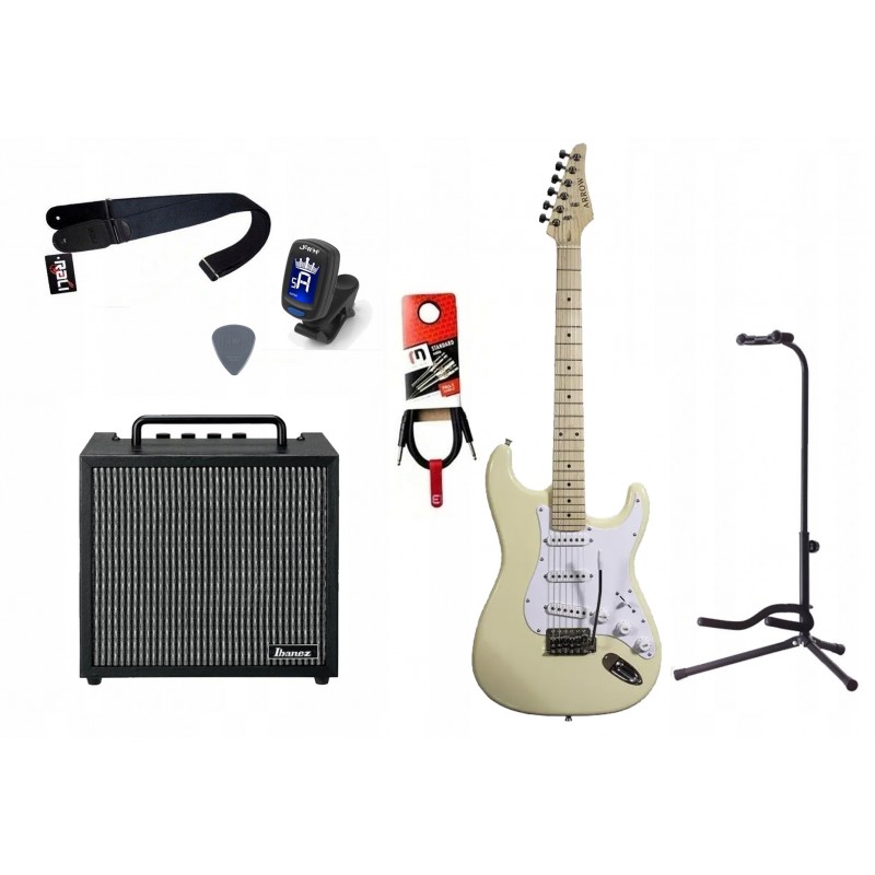 Gitara elektryczna + wzmacniacz 10W zestaw 1088 - 1