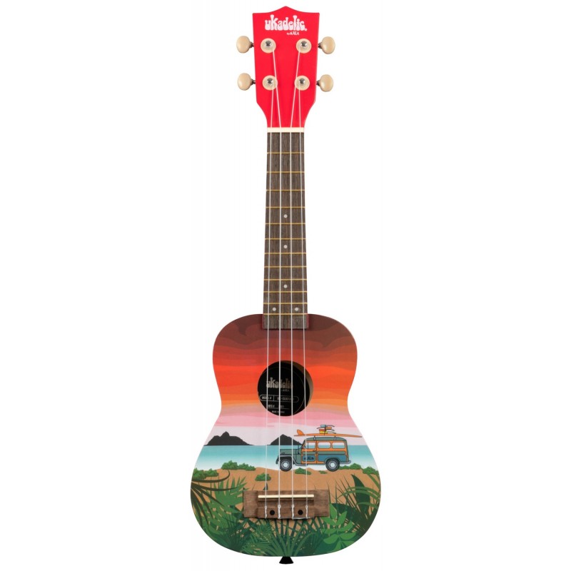 KALA KA UK SURFARI RW - ukulele sopranowe z pokrowcem - 1