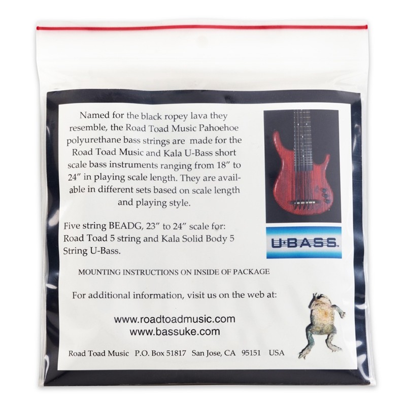 KALA KA STR UB RT B5 BLK - struny do ukulele basowego - 2