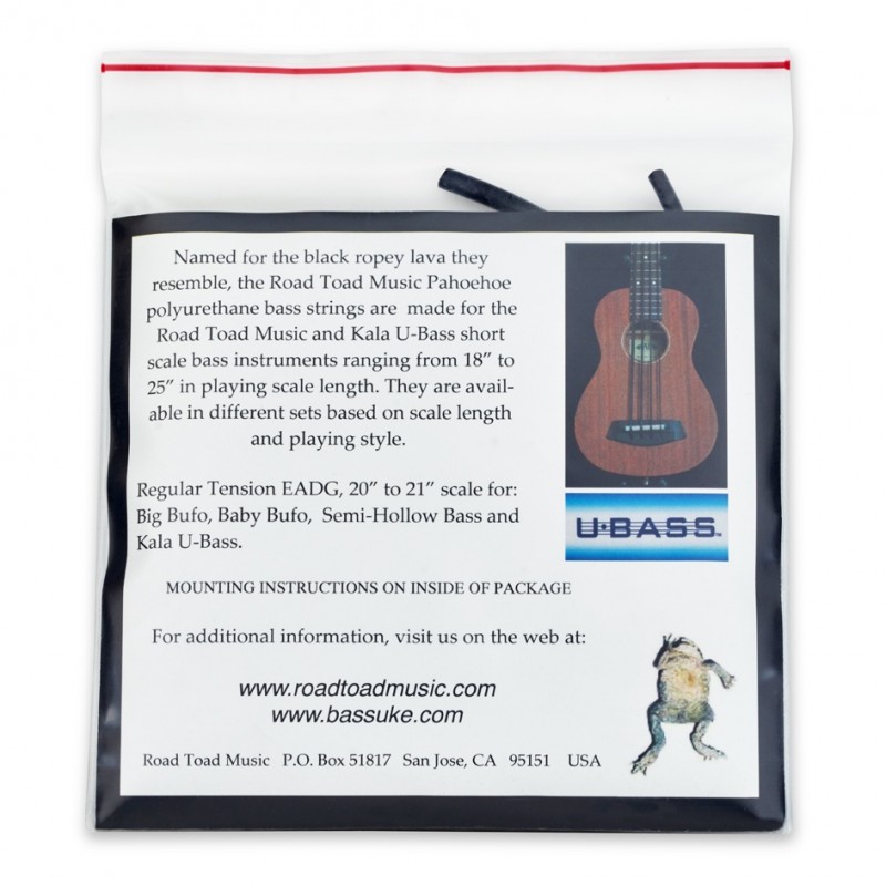 KALA KA STR UB RT B4 BLK - struny do ukulele basowego - 2