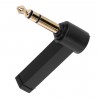 Adam Hall K4AJF3JM3A - Adapter 6,3 mm TRS jack do jack kątowego 6,3 mm TRS - 1