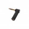 Adam Hall K4AJF3JM3A - Adapter 6,3 mm TRS jack do jack kątowego 6,3 mm TRS - 4