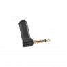 Adam Hall K4AJF3JM3A - Adapter 6,3 mm TRS jack do jack kątowego 6,3 mm TRS - 6