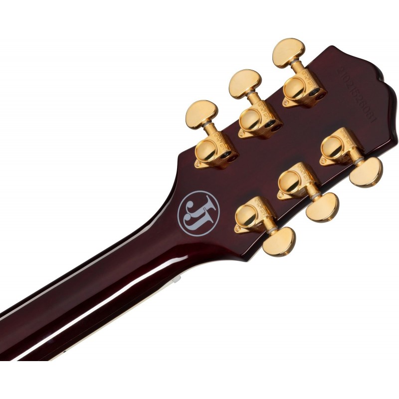 Epiphone Jerry Cantrell "Wino" Les Paul Custom Dark Wine Red - Gitara elektryczna + Futerał - 4