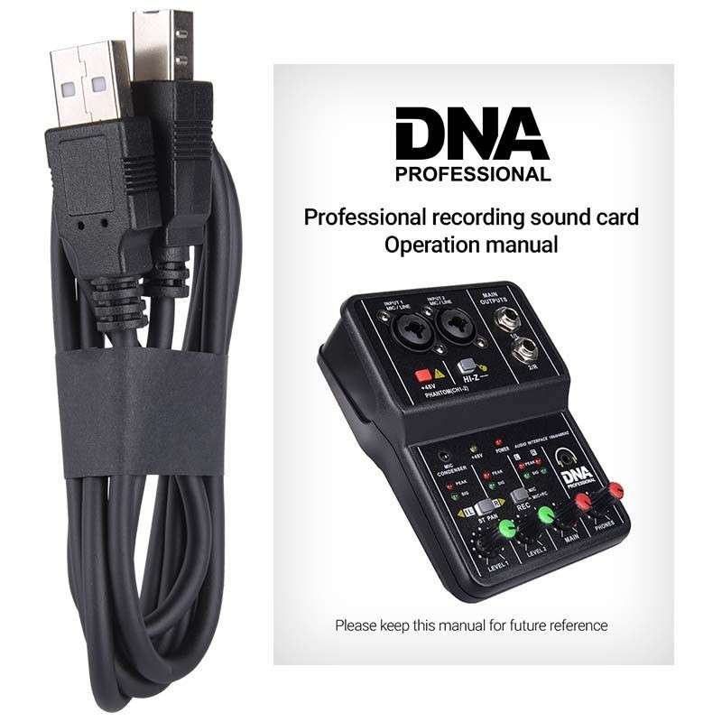 DNA MIX 2 mikser analogowy 2-kanałowy Hi-Z interfejs audio USB - 8